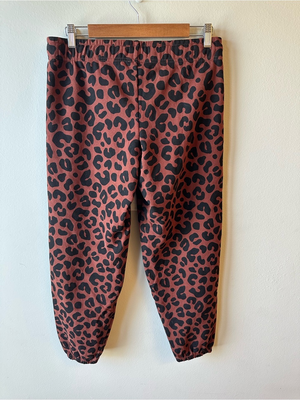 Marine Layer Brown and Black Leopard Print Joggers - Picture 2 of 5